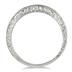 1/6 Carat 7 Stone Diamond Antique Ring in .925 Sterling Silver