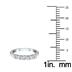 Certified 1/2 Carat TW Five Stone Diamond Wedding Band in 10K White Gold