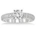Certified 1 1/10 Carat TW Diamond Engagement Ring in 10K White Gold (J-K Color, I2-I3 Clarity)