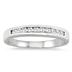 1/4 Carat Channel Set Diamond Wedding band in 14K White Gold 
