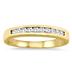 1/4 Carat Channel Set Diamond Wedding Band in 14K Yellow Gold 
