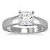 1 Carat Princess Cut Diamond Solitaire Ring in 14K White Gold 