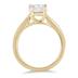 1 Carat Princess Cut Diamond Solitaire Ring in 14K Yellow Gold 
