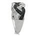 1/6 Carat Black and White Diamond Ring in .925 Sterling Silver