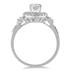 7/8 Carat Antique Diamond Ring in 14K White Gold