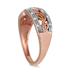 Rose Gold Plated Diamond Antique Ring in .925 Sterling Silver