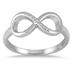 Diamond Infinity Ring in .925 Sterling Silver