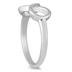 Diamond Infinity Ring in .925 Sterling Silver