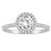 AGS Certified 1 1/4 Carat TW Diamond Halo Ring in 14K White Gold (I-J Color, I2-I3 Clarity)
