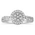 1/4 Carat Diamond Cluster Ring in 10K White Gold