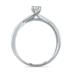 1/8 Carat TW Natural White Diamond Twist Ring in 10K White Gold