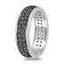 1 Carat Black Diamond Band in .925 Sterling Silver