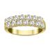 1 1/4 Carat TW Double Row Diamond Wedding Band in 10K Yellow Gold