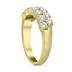 1 1/4 Carat TW Double Row Diamond Wedding Band in 10K Yellow Gold