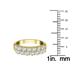 1 1/4 Carat TW Double Row Diamond Wedding Band in 10K Yellow Gold