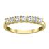 1/2 Carat TW 7 Stone Natural Diamond Band in 10K Yellow Gold 