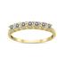 1/2 Carat TW Seven Stone Diamond Wedding Band in 10K Yellow Gold