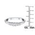 1/4 Carat TW Five Stone Diamond Wedding Band in 10K White Gold