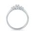 1/4 Carat TW Five Stone Diamond Wedding Band in 10K White Gold