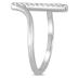 1/8 Carat TW Diamond Bar Ring in 14K White Gold 