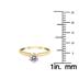 AGS Certified 1/2 Carat Round Diamond Solitaire Ring in 14K Yellow Gold (H-I Color, SI1-SI2 Clarity)