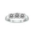 Certified 2 Carat TW Three Stone Diamond Ring in 14K White Gold 