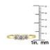 AGS Certified 1/4 Carat TW Three Stone Diamond Ring in 10K Yellow Gold 