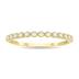 1/5 Carat TW Beaded Crown Setting Diamond Wedding Band in 10K Yellow Gold (Wedding, Stackable or Fashion Ring)