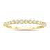 1/5 Carat TW Beaded Crown Setting Diamond Wedding Band in 10K Yellow Gold (Wedding, Stackable or Fashion Ring)