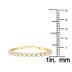 1/5 Carat TW Beaded Crown Setting Diamond Wedding Band in 10K Yellow Gold (Wedding, Stackable or Fashion Ring)