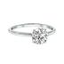 Lab Grown 1/2 Carat Diamond Solitaire Ring in 14K White Gold