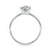 Lab Grown 3/4 Carat Diamond Solitaire Ring in 14K White Gold