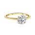 Lab Grown 1/2 Carat Diamond Solitaire Ring in 14K Yellow Gold