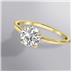 Lab Grown 3/4 Carat Diamond Solitaire Ring in 14K Yellow Gold