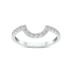 3/8 Carat TW Round Lab Grown Diamond Wedding Band in 14K White Gold