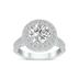 2 3/4 Carat TW Round Lab Grown Diamond Engagement Ring in 14K White Gold