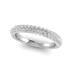 5/8 Carat TW Twist Diamond Wedding Band in 14K White Gold