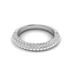 5/8 Carat TW Twist Diamond Wedding Band in 14K White Gold