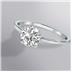 Lab Grown 1.50 Carat Diamond Solitaire Ring in 14K White Gold