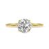 Lab Grown 2 Carat Diamond Solitaire Ring in 14K Yellow Gold