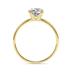 Lab Grown 2 Carat Diamond Solitaire Ring in 14K Yellow Gold