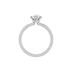 14K White Gold Hidden Halo Cleo Ring with Certified 2 Carat Center Pear Shape Lab-Grown Diamond