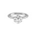 6 Prong Lianne Solitaire Ring with Certified 2 Carat Center Round Lab Grown Diamond in 14K White Gold
