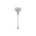 14K White Gold Diamond Aria Ring with Certified 2.50 Carat Emerald Cut Lab-Grown Diamond