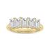 3/4 Carat TW Emerald Cut Five Stone Lab Grown Diamond Wedding Anniversary Ring 14K Yellow Gold