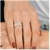 3/4 Carat TW Emerald Cut Five Stone Lab Grown Diamond Wedding Anniversary Ring 14K Yellow Gold