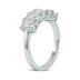 2.50 Carat TW Emerald Cut Five Stone Lab Grown Diamond Wedding Anniversary Ring 14K White Gold