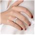 1/2 Carat TW Emerald Cut Seven Stone Lab Grown Diamond Wedding Anniversary Ring 14K White Gold