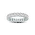 Oval Lab Grown Diamond Eternity Band in 14K White Gold (2.40 Carat TW)