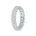 Oval Lab Grown Diamond Eternity Band in 14K White Gold (2.40 Carat TW)